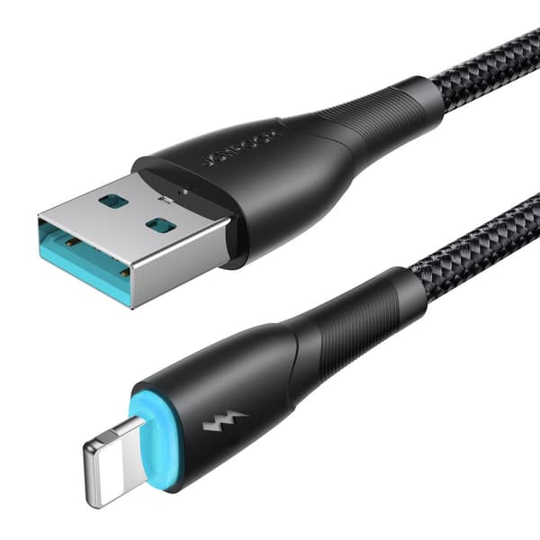 Kabel till iPhone Starry Series USB-A - Lightning 3A 1m svart