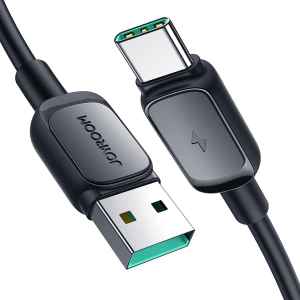 Kabel USB - USB-C 3A 1,2m svart