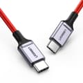 Miniatyrbild 2 av 6: Flätad kabel USB-C - USB-C 2.0 3A röd