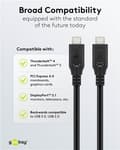 Miniatyrbild 7 av 11: USB-C™-kabel, USB4™, 100 W, 40 Gbit/s, Power Delivery, 0,5 m