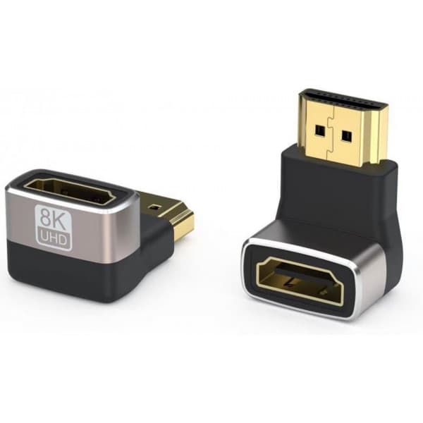 Fuj:tech HDMI Ultra High Speed 90° -kulma-adapteri, versio 3