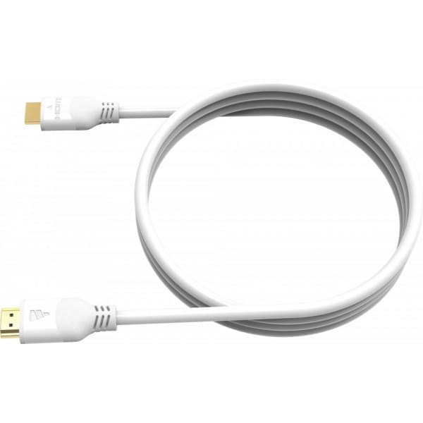 Fuj:tech HDMI 2.1 8K Certifierad Ultra High Speed -kabel, 2 m, vit