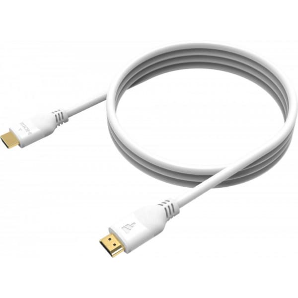 Fuj:tech HDMI 2.1 8K Certifierad Ultra High Speed -kabel, 2 m, vit