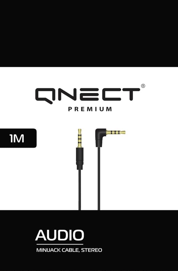 Minijack 3.5 male angl. - male straight (3-pin) 1m