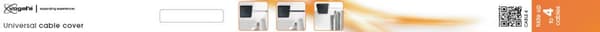 EFA 8740 Cable Cover 4 Cables, White