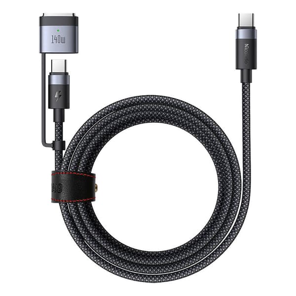 2-i-1 USB-C til USB-C + Magsafe 3-kabel Mcdodo CA-0140, 2m (svart)