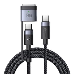 2-i-1 USB-C til USB-C + Magsafe 3-kabel Mcdodo CA-0140, 2m (svart)