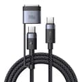 Miniatyrbilde 1 av 4: 2-i-1 USB-C til USB-C + Magsafe 3-kabel Mcdodo CA-0140, 2m (svart)