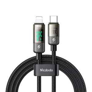 Mcdodo CA-3600 USB-C-Lightning-kaapeli, automaattinen virrankatkaisu, 36 W, 1,2 m (musta)
