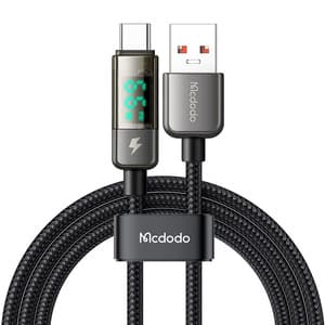 Mcdodo CA-3630 USB-A til USB-C-kabel, automatisk sluk, PD 100W, 1,2m (sort)