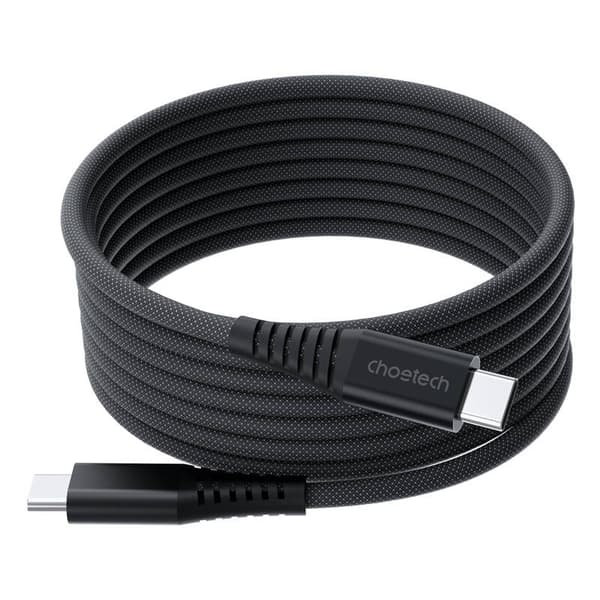 Choetech XCC-1051 USB-C till USB-C magnetisk kabel, PD 240W 1,8m (svart)