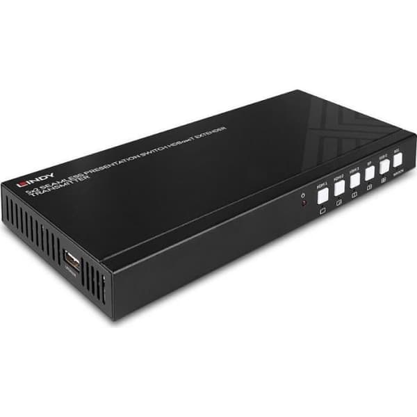 Lindy Extender - Erweiterung für Video/Audio - Avsändare - RS-232, HDMI, DisplayPort, HDBaseT - över CAT 6 - 5