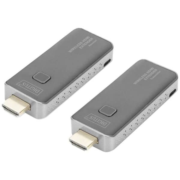 HDMI trådlös överföringssats - DIGITUS DS-55318 - 50 m - Vit - Skärmad