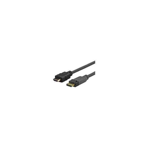 Videokabel - VIVOLINK - Pro Displayport - HDMI 4K 1M - Stöd för 4K-format - Låskontakt