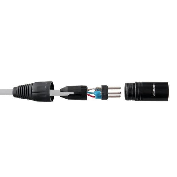 Pronomic Stage XLR mikrofonkabel (5 m). metallisk blå.