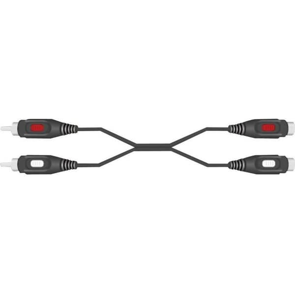 Ljudförlängningskabel [2x Cinch-RCA hane - 2x Cinch-RCA hona] SpeaKa Professional SP-7870384 Cinch-RCA 2,50 m Svart 1 st.