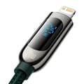 Miniatyrbilde 4 av 11: USB-C-kabel for Lightning Baseus Display, PD, 20W, 2m (grønn)