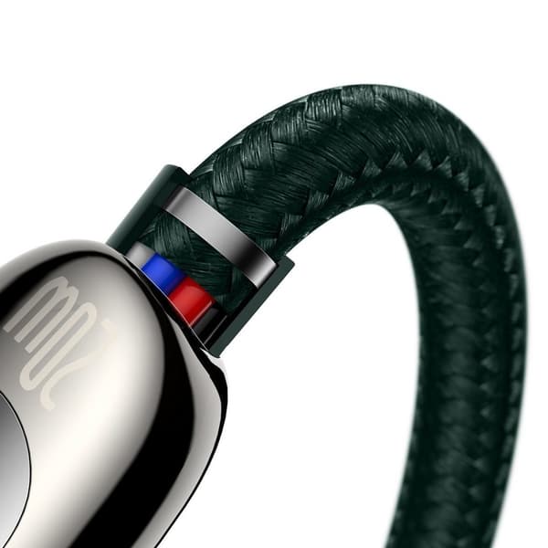 USB-C-kabel for Lightning Baseus Display, PD, 20W, 2m (grønn)