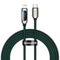 Miniatyrbilde 1 av 11: USB-C-kabel for Lightning Baseus Display, PD, 20W, 2m (grønn)