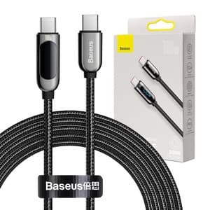 Kabel USB-C til USB-C Baseus Display, 100W, 2m (sort)