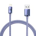 Miniatyrbilde 3 av 7: Baseus Crystal Shine-kabel USB til Lightning, 2,4A, 1,2m (lilla)
