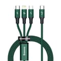 Miniatyrbilde 3 av 9: Baseus Rapid Series 3-i-1 kabel USB-C For M+L+T 20W 1,5m (grønn)