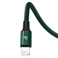 Miniatyrbilde 7 av 9: Baseus Rapid Series 3-i-1 kabel USB-C For M+L+T 20W 1,5m (grønn)