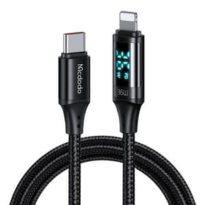 Kabel Mcdodo CA-1030 USB-C til Lightning, 36W, 1,2m (sort)