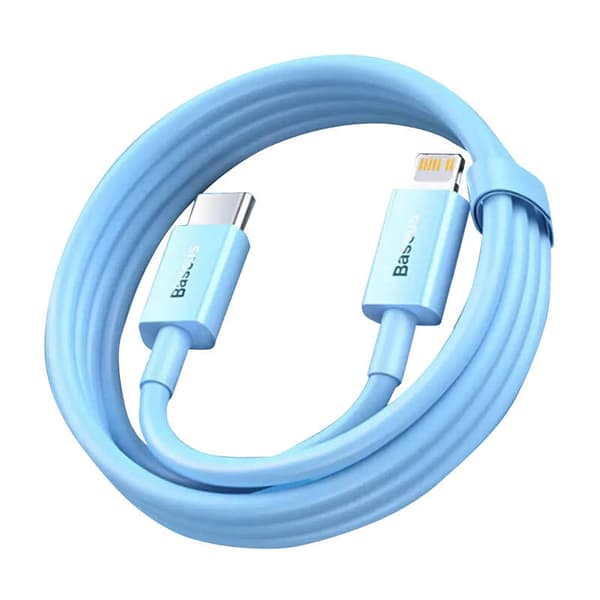 USB-C til Lightning kabel Baseus ,PD 20W 1m (blå)