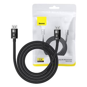 DP 8K til DP 8K kabel Baseus High Definition 2m (sort)