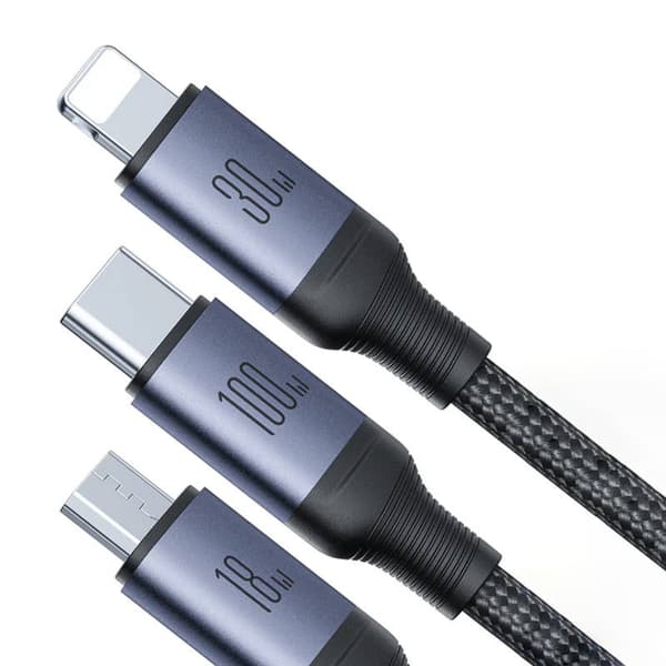 Kabel Speedy USB Joyroom SA21-2T3, 6 i 1/100W/kabel 1,5m (svart)