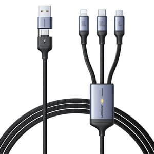 Kabel Speedy USB Joyroom SA21-2T3, 6 i 1/100W/kabel 1,5m (svart)