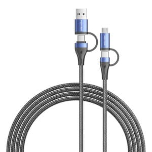 Kabel 4-i-1 USB 2.0 Ventilation CTLLH 2m (sort)