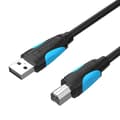 Miniatyrbilde 3 av 6: USB 2.0 A til USB-B skriverkabel Ventilasjon VAS-A16-B100 1m Svart