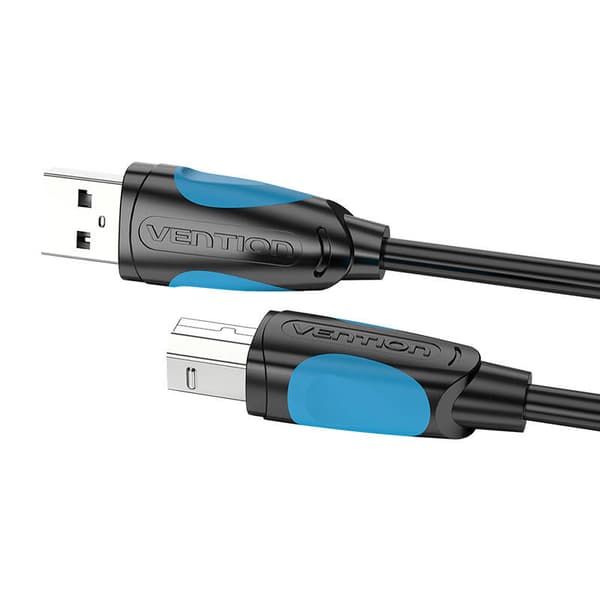 USB 2.0 A til USB-B skriverkabel Ventilasjon VAS-A16-B100 1m Svart
