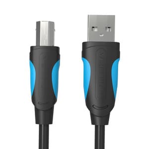 USB 2.0 A til USB-B skriverkabel Ventilasjon VAS-A16-B100 1m Svart