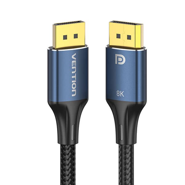 DisplayPort 1.4-kabelventilation HCELJ 5m, 8K 60Hz/ 4K 120Hz (blå)