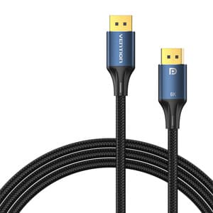 DisplayPort 1.4-kabelventilation HCELJ 5m, 8K 60Hz/ 4K 120Hz (blå)