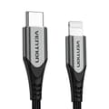 Miniatyrbillede 3 af 6: USB-C 2.0 til Lightning-kabelventilation TACHH 2m MFi Grå