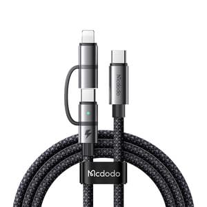 Mcdodo 2-i-1-kabel CA-0450 USB-C til USB-C + Lightning, 1,2 m