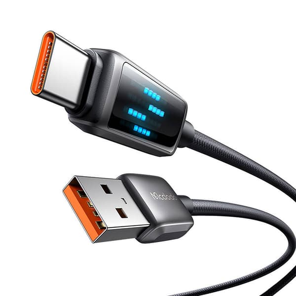 Mcdodo CA-2350 USB-A til USB-C-kabel, 6A, LED-skjerm, 1,2 m