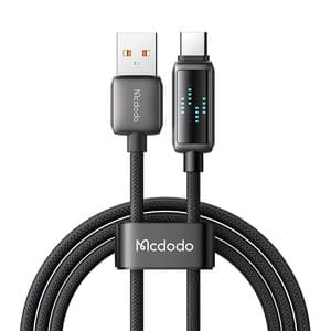 Mcdodo CA-2350 USB-A til USB-C-kabel, 6A, LED-skjerm, 1,2 m