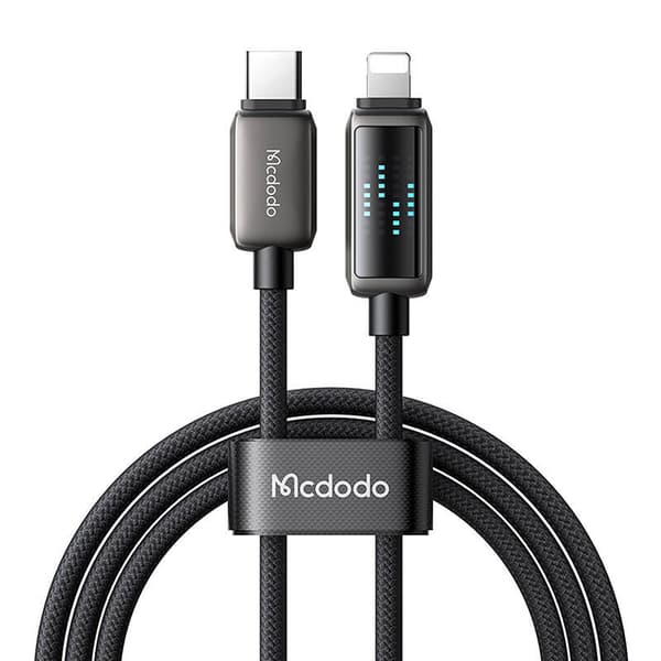 Mcdodo CA-2630 USB-C til Lightning-kabel, 36W, LED-skjerm, 1,2m