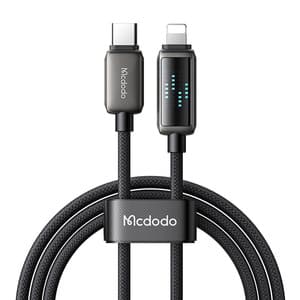 Mcdodo CA-2630 USB-C til Lightning-kabel, 36W, LED-skjerm, 1,2m
