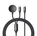 Miniatyrbild 2 av 4: Mcdodo CA-4210 2-i-1 USB-C-kabel + Samsung Watch-laddare, 60W, 1,2m