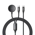 Miniatyrbild 1 av 4: Mcdodo CA-4210 2-i-1 USB-C-kabel + Samsung Watch-laddare, 60W, 1,2m