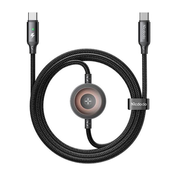 Mcdodo CA-2580 2-i-1 USB-C-kabel + Apple Watch-oplader, 60W, 1,5 m