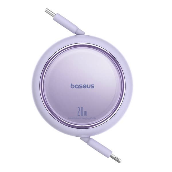 USB-kabel Baseus Free2Pull USB-C til iP 20W 1m (lilla)