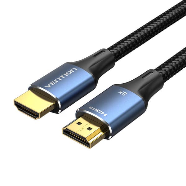 HDMI 2.1 kabelventilation ALGLH , 2m, 8K 60Hz/ 4K 120Hz (blå)