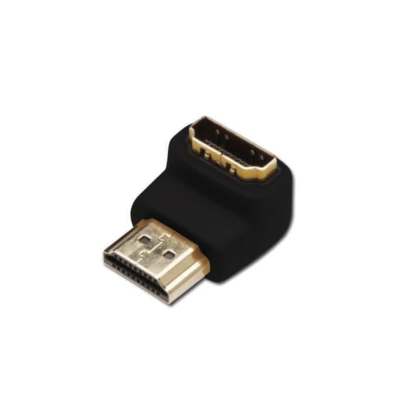 HDMI-adapter typ A 90° vinkel M/F. komp. till fo